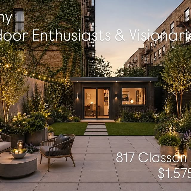 The opportunity to create a magical, outdoor oasis is right here waiting at 817 Classon Ave. This 2 bed/2bath is ready for the vision and th